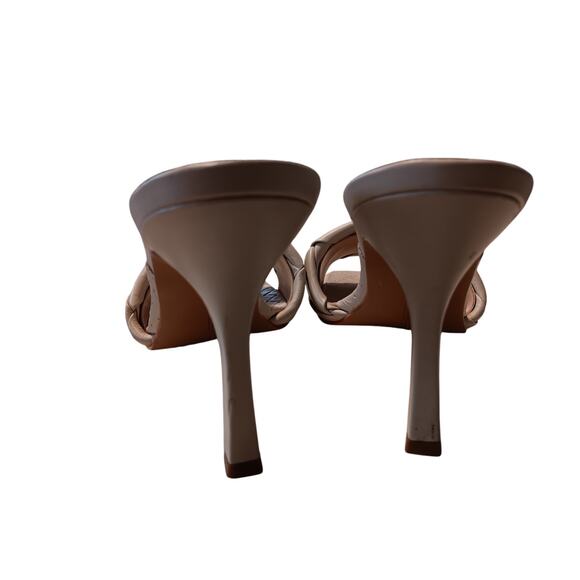 Vince Camuto Brelanie Woven Cream Heel sandal size 8.5 Mules - Picture 4 of 6